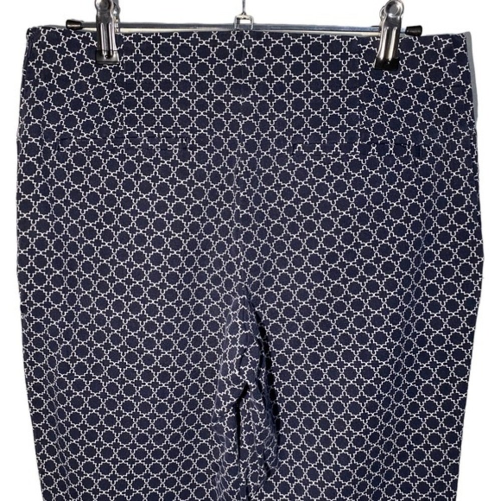 Talbots High Rise Side Zip Patterned Trousers Bus… - image 4